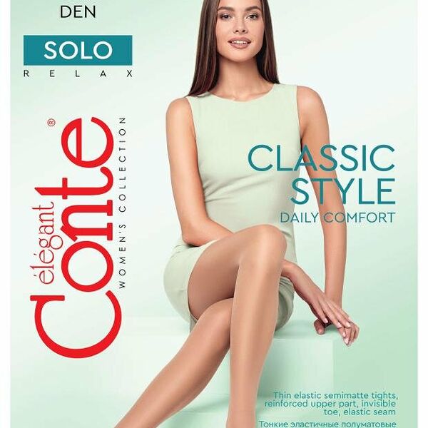 Колготки Conte Solo 15 den р4 nero
