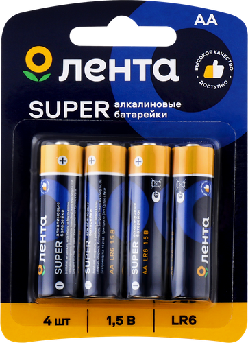 

Элемент питания Лента АА алкалиновый Арт. ALR604, 4шт