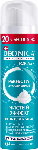 Пена для бритья Deonica For men Чистый эффект 240 мл