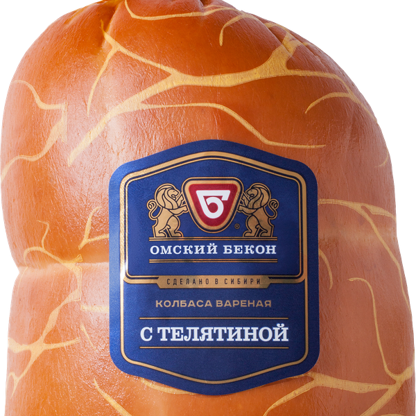 Колбаса Омский Бекон С телятиной вар кат.Б вес