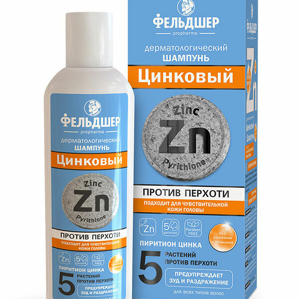 Фельдшер Шампунь дерматологический цинковый