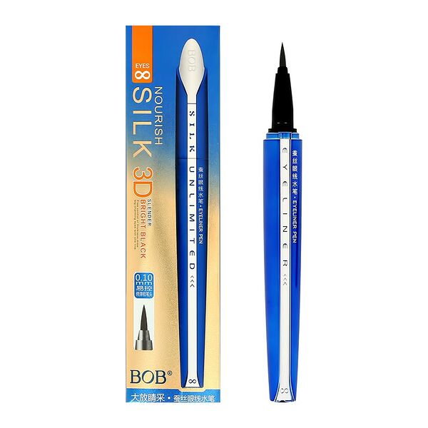 Подводка для глаз Bob Silk eyeliner blue черная 18 г