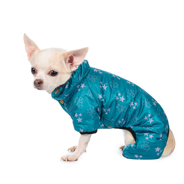 Комбинезон для собак S голубой (унисекс)