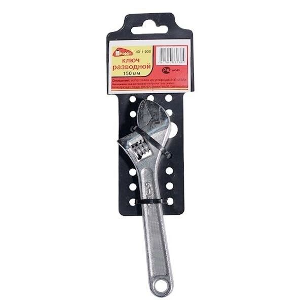Ключ разводной HOBBI, углеродистая сталь, 150 мм
