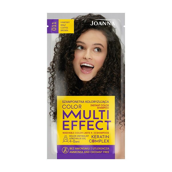 Оттеночный шампунь для волос Joanna Multi Effect Color 11 Коричневый кофе 35 г