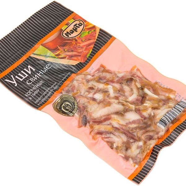 Уши свиные Марти копчено-вареные К пиву