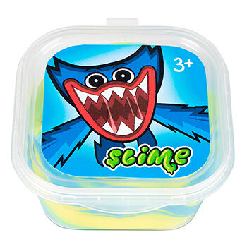 Игрушка Slime модели Хаги-ваги синий/желтый, 60 г, Россия