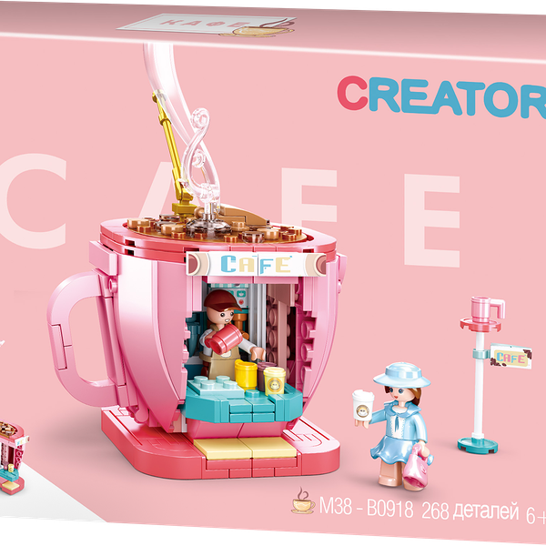 Конструктор SLUBAN Кафе, 268 деталей Арт. M38-B0918