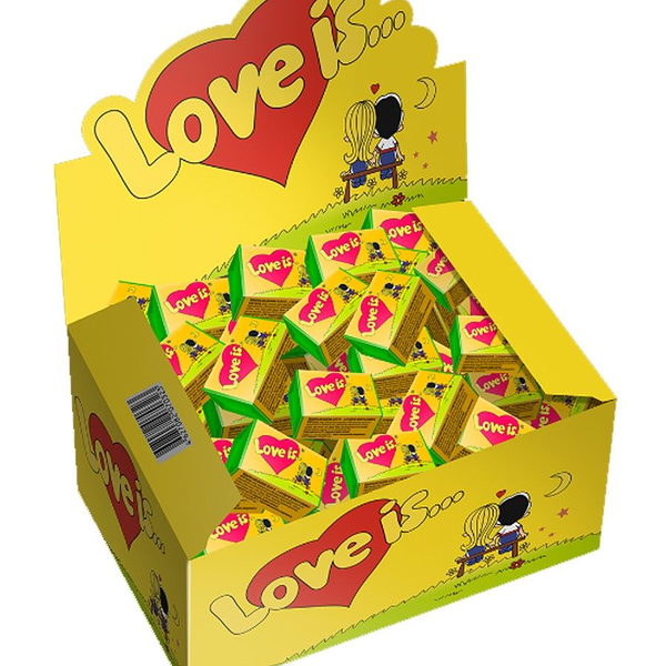 Жевательная резинка Love is кокос-ананас, 4,2 г x 100 шт