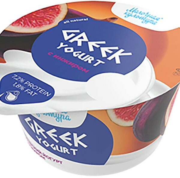 Йогурт Молочная культура Греческий  с инжиром 130г