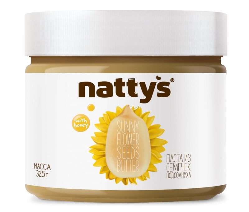 

Паста из семечек подсолнуха Nattys Sunny с медом 325 г