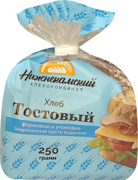 Хлеб Нижнекамский ХК Тостовый пшеничный, 250г