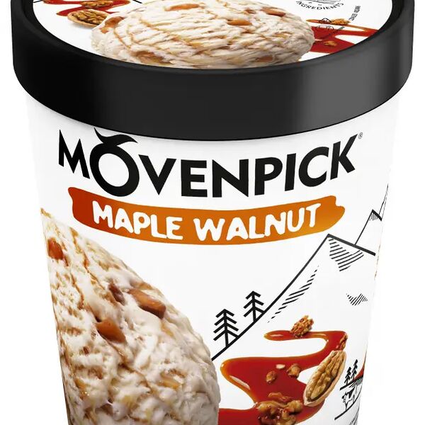 Мороженое пломбир Movenpick с грецким орехом и кленовым сиропом