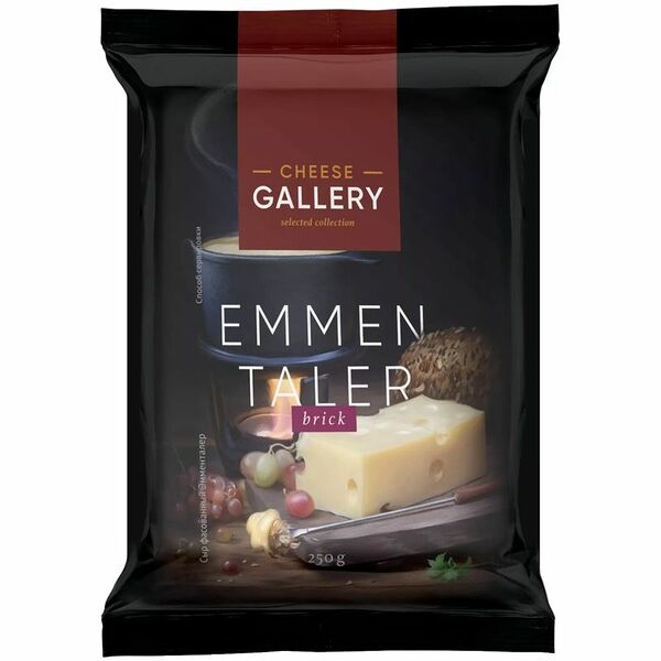 Сыр Cheese Gallery Эмменталер 45% бзмж