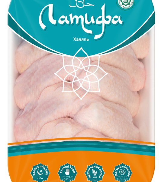 Крыло целое цыплят-бройлеров охлажденное ТМ Латифа 