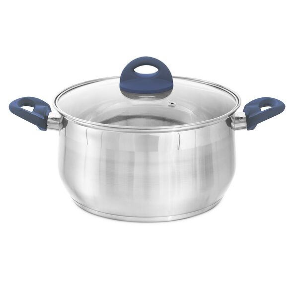 Кастрюля Attribute Magnifica Basic с крышкой, 6 л, нерж. сталь, в ассортименте