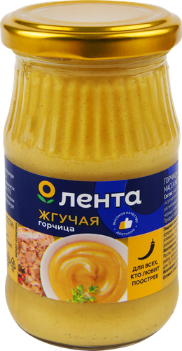 

Горчица Лента Жгучая столовая 170 г
