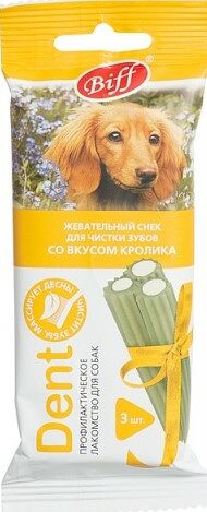 TiTBiT Biff Dent жевательный снек для собак средних пород (3 шт.) Кролик