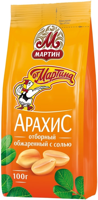 

Арахис От Мартина Отборный обжаренный с солью 100 г