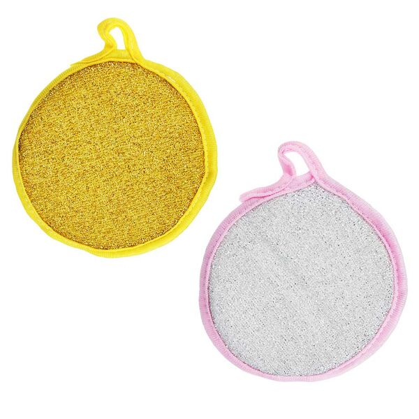 Vetta губка для посуды поролон, d12см, 2 цвета, 1шт