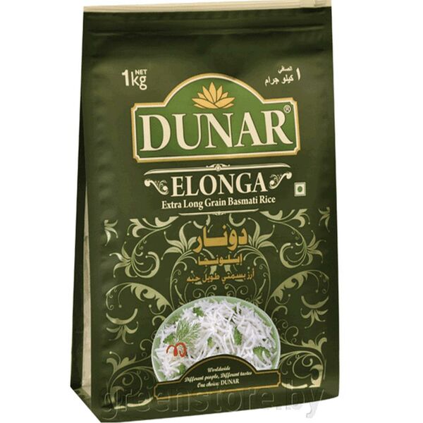 Рис Басмати DUNAR Элонга вес 1 кг