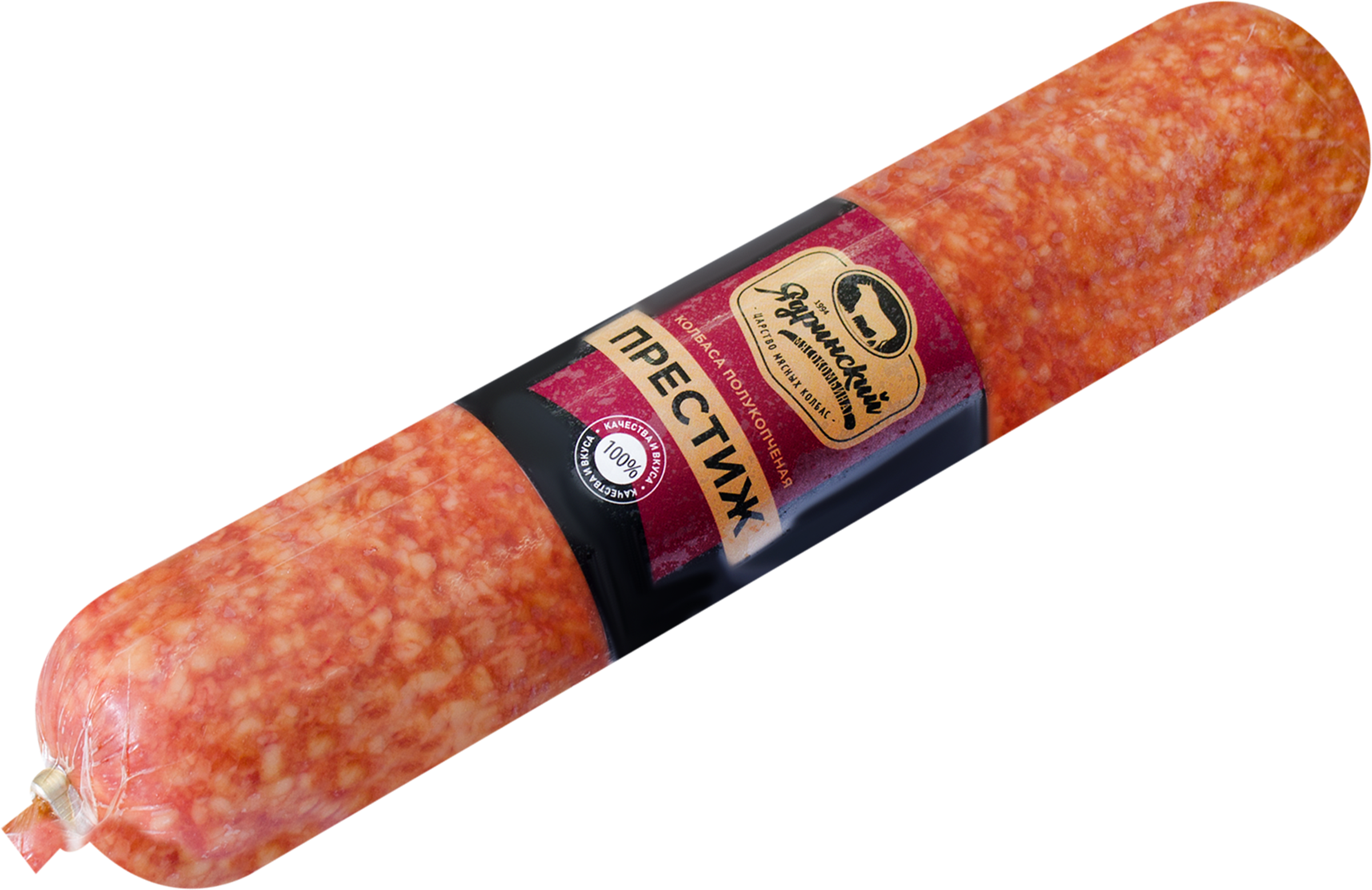 

Колбаса полукопченая ЯМК Сервелат Престиж, категория В, 400 г