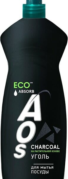 Средство для мытья посуды AOS Уголь 900г