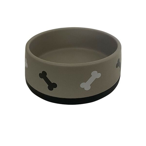 Миска для животных FOXIE Bonny серая керамическая 12,5х12,5х5,5см 330мл