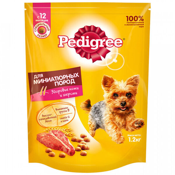 Корм для собак Pedigree для миниатюрных пород, говядина