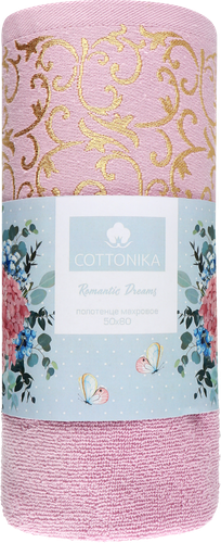 

Полотенце махровое Cottonika Romantic Dreams 70х120, цвет в ассортименте, 1 шт