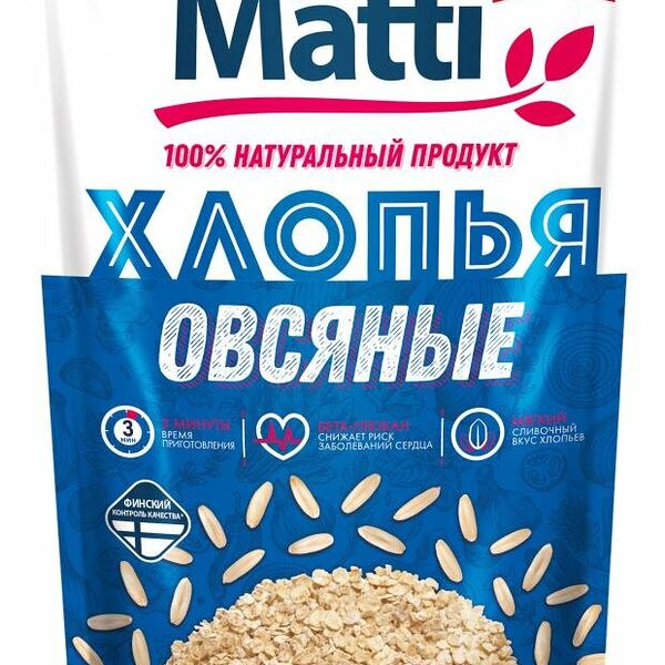 Хлопья овсяные Matti 3 мин