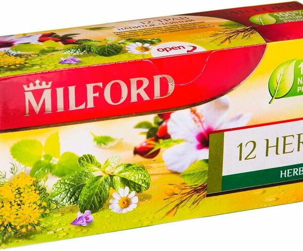 Чайный напиток красный Milford 12 herbs в пакетиках 45г