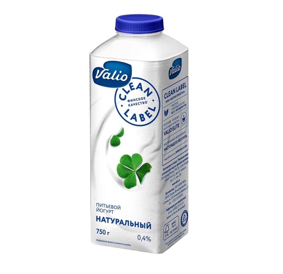

Йогурт питьевой Valio Натуральный 0,4 % 330 г