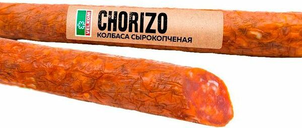 Колбаса сырокопчёная Велком Chorizo полусухая