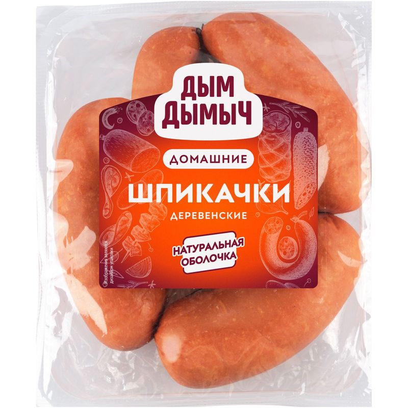 

Шпикачки варёные Дым Дымычъ деревенские мини категория Б вес