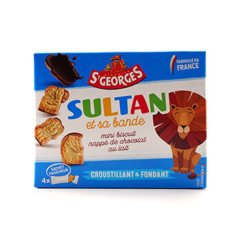 Мини печенье St Georges SULTAN ET SA BANDE фигурное с начинкой 160г, Франция