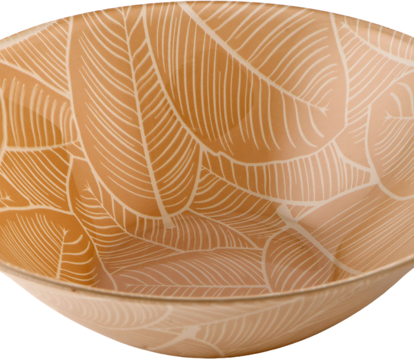 Салатник Pasabahce leaves 16,2см, стекло, бежевый