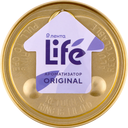 

Ароматизатор автомобильный Лента Life Original, на торпеду, Арт. 10036