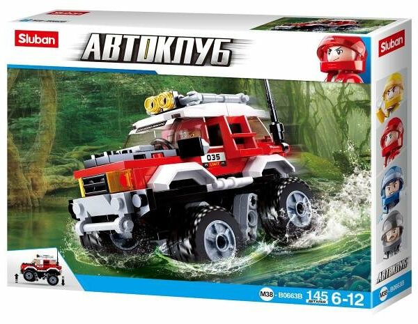 Конструктор Sluban Внедорожник, 145 деталей