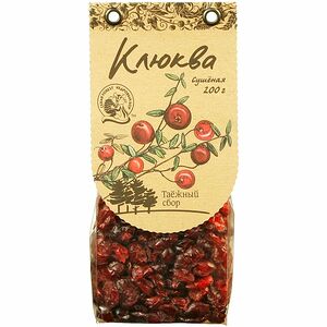 Клюква сушеная Кедровый бор Таежный сбор 200г