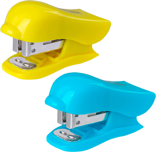 Степлер Юнландия Дельфин №24/6, 26/6 до 20 листов, 1000 скоб, 1 шт в ассортименте