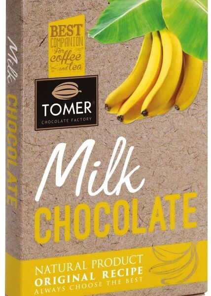 Шоколад Tomer молочный с бананом 90г