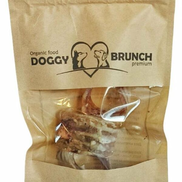 Лакомство для собак Doggybrunch Трахея говяжья кольцами