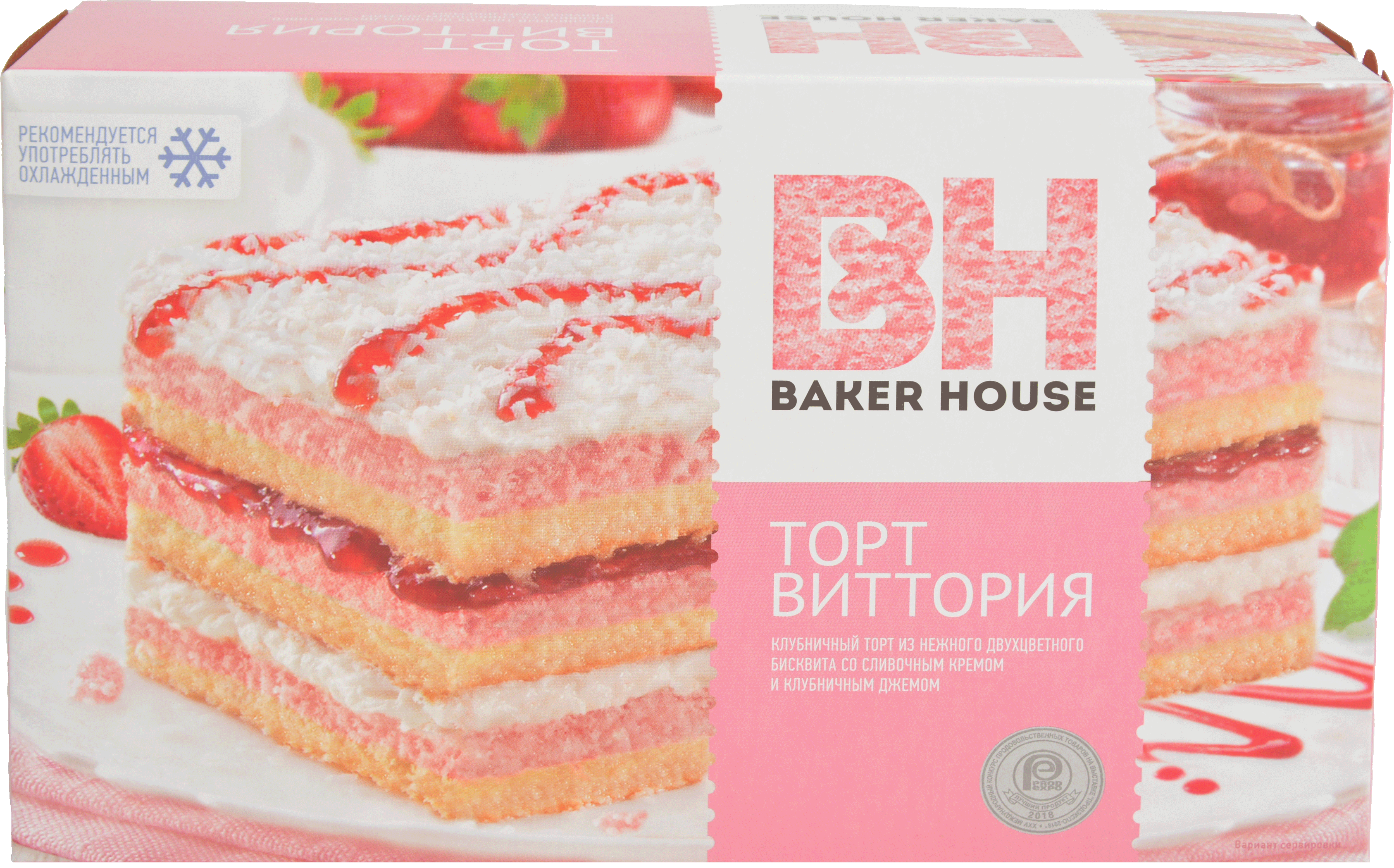 

Торт Baker House Виттория Клубничный