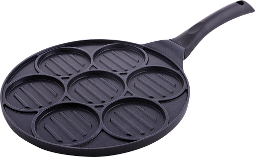 Сковорода-гриль для бургеров HOMECLUB Steak Menu 26см, литой алюминий