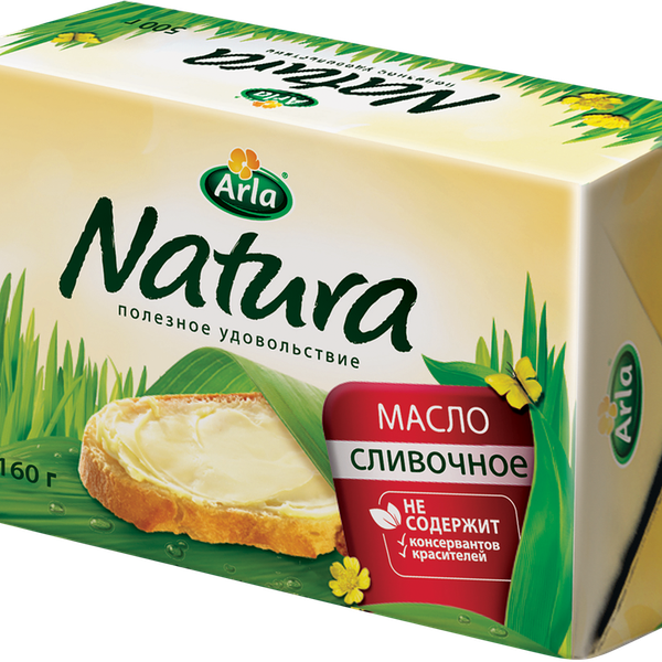 Масло сливочное NATURA 82%, без змж