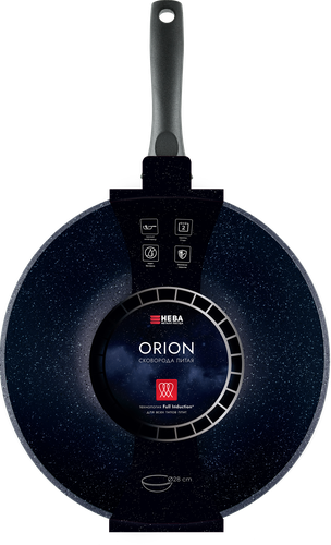 

Сковорода-вок Нева Металл Посуда Orion 28см, индукция, литой алюминий OR3128Wi