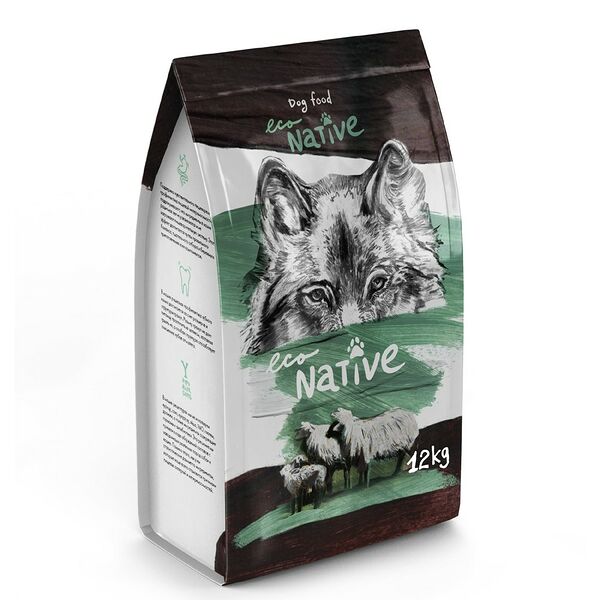 Сухой корм для собак ECONATIVE Premium для средних и крупных пород, ягненок