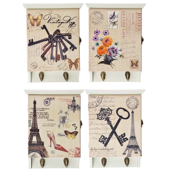 Ключница Ladecor с крючками 27х20х6.5 см в ассортименте