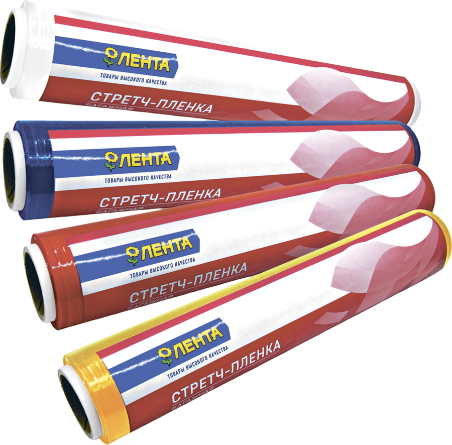 

Пленка стретч ЛЕНТА багажная 250мм, 20мкм, 30м ассортимент